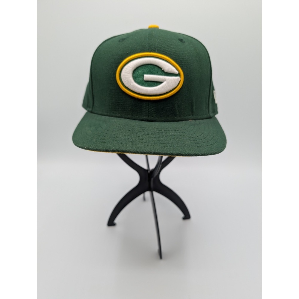 Green Bay Packers Pre owned New Era 5950 Fitted hat Size 7 100% Polyester